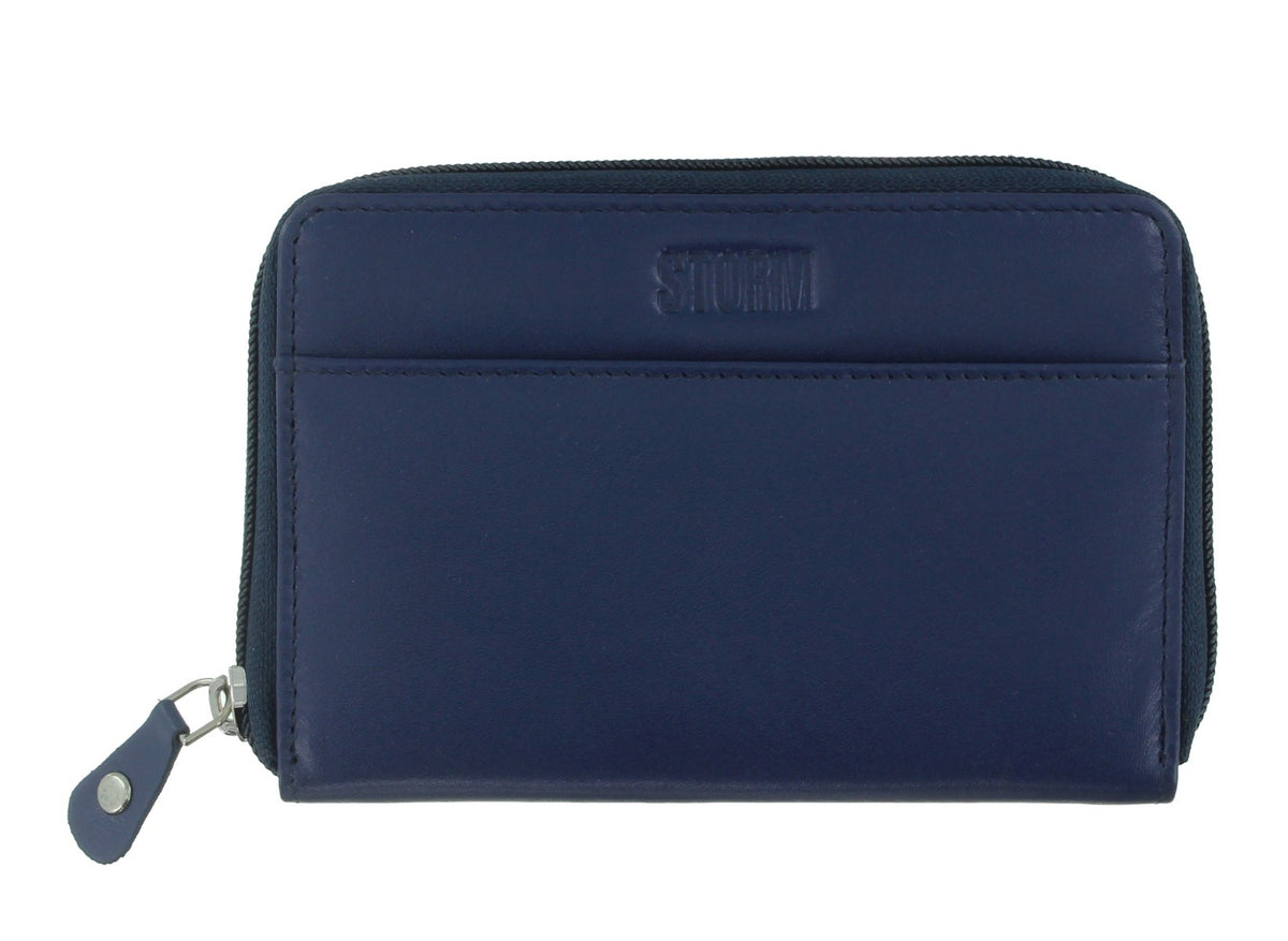 Storm Seabrook Ladies Medium Navy Leather Purse