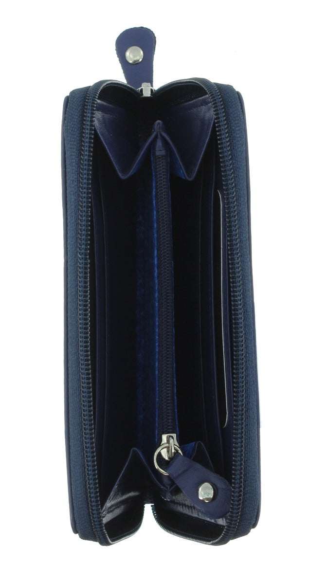 Storm Seabrook Ladies Medium Navy Leather Purse