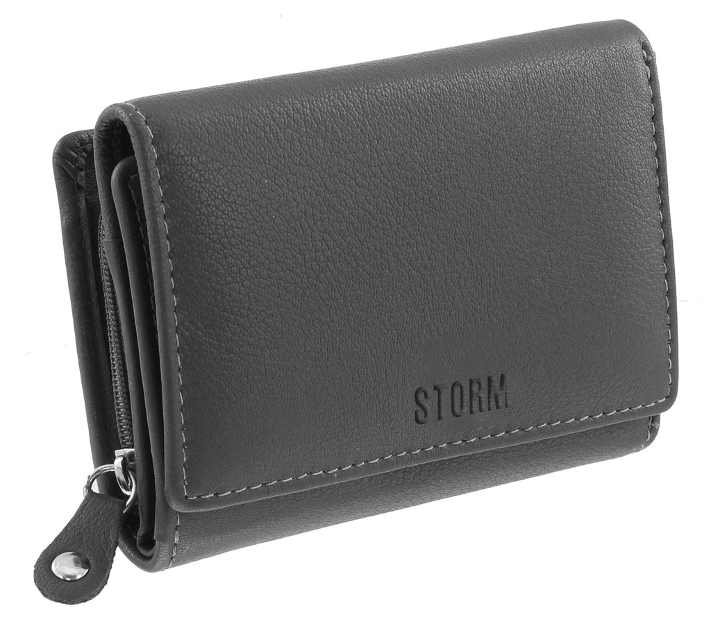 Storm Harlow Ladies Medium Black Leather Purse