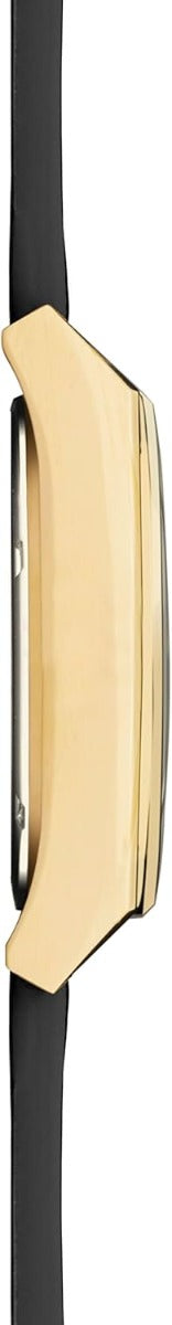 Gwylio Accurist Origin i Fenywod gyda Deial Du a Strap Lledr 70014