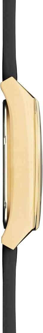 Gwylio Accurist Origin i Fenywod gyda Deial Du a Strap Lledr 70014