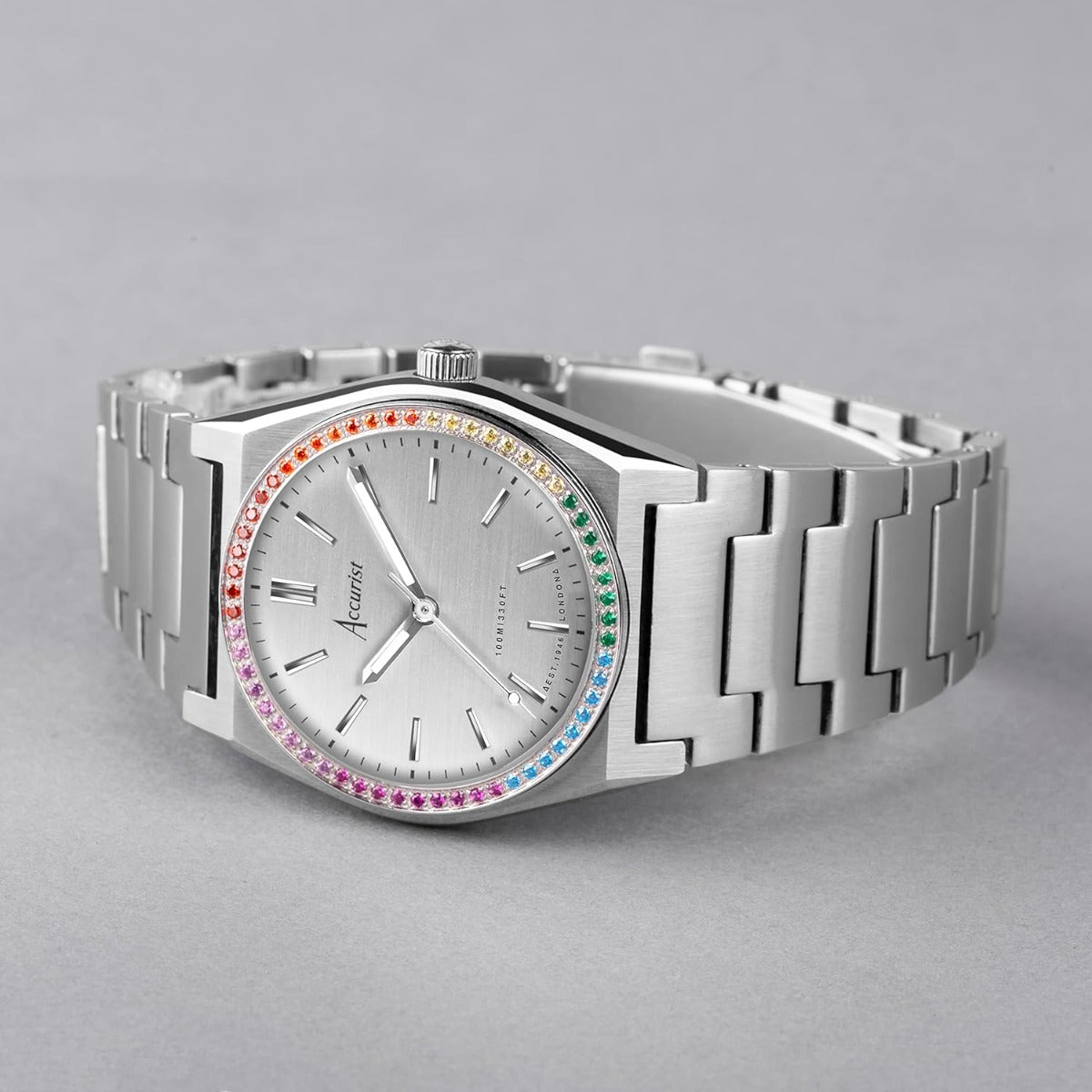 Accurist Origin Ladies Watch with Silver Dial and Silver Bracelet 70015
