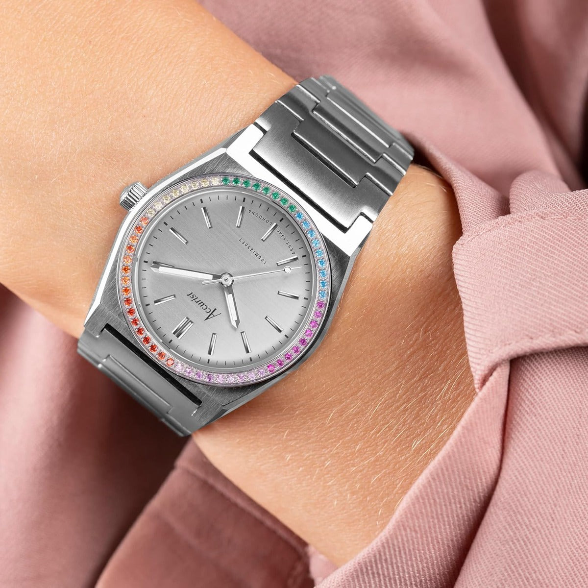Accurist Origin Ladies Watch with Silver Dial and Silver Bracelet 70015