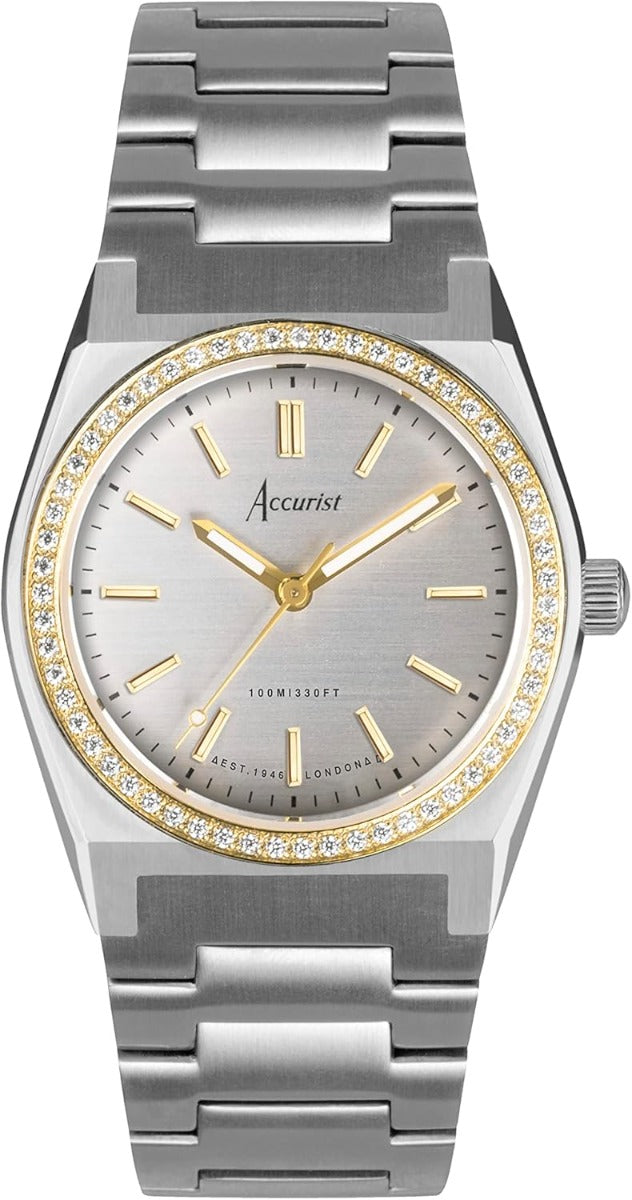 Accurist Origin Ladies Watch with Silver Dial and Silver Bracelet 70016