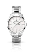 Accurist Men's Quartz White Dial Stainless Steel Bracelet Watch 7056
