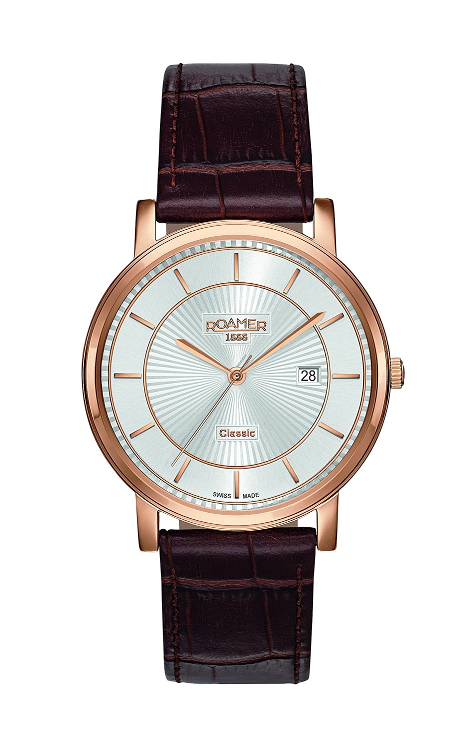 Roamer Classic Line Brown Leather Strap Mens Watch