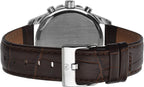 Accurist Mens Chronograph Watch with Blue Dial and Brown Leather Strap 7116
