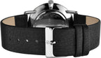 Accurist Mens Watch With Black Dial And Black Leather Strap 7124