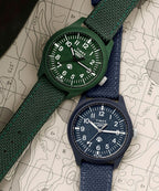 Timex Traprock Mens Watch with Blue Dial and Blue Strap TW2W71200