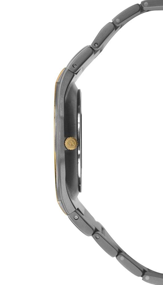 Accurist Mens Titanium Watch with Black Dial 7139