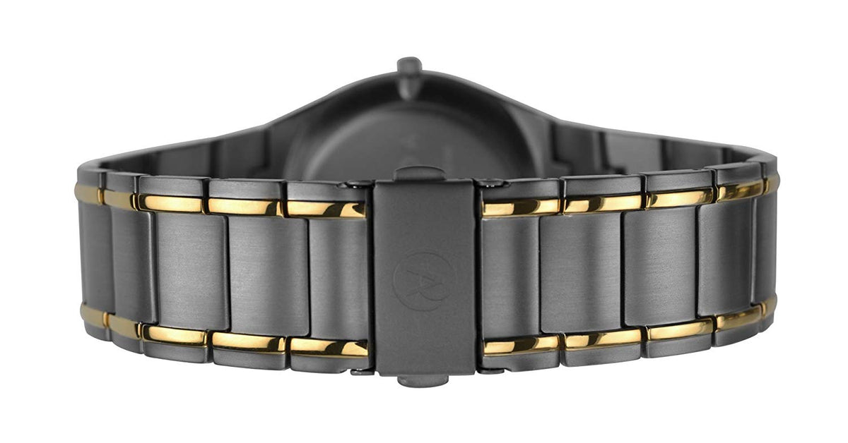 Accurist Mens Titanium Watch with Black Dial 7139