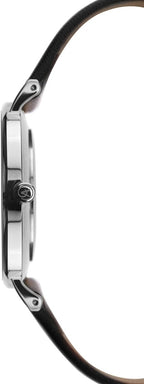 Accurist Classic Mens Watch with Cream Dial and Black Leather Strap 7144