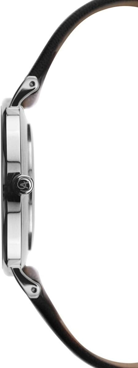 Accurist Classic Mens Watch with Cream Dial and Black Leather Strap 7144