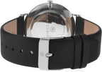Accurist Classic Mens Watch with Cream Dial and Black Leather Strap 7144