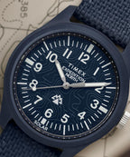 Timex Traprock Mens Watch with Blue Dial and Blue Strap TW2W71200