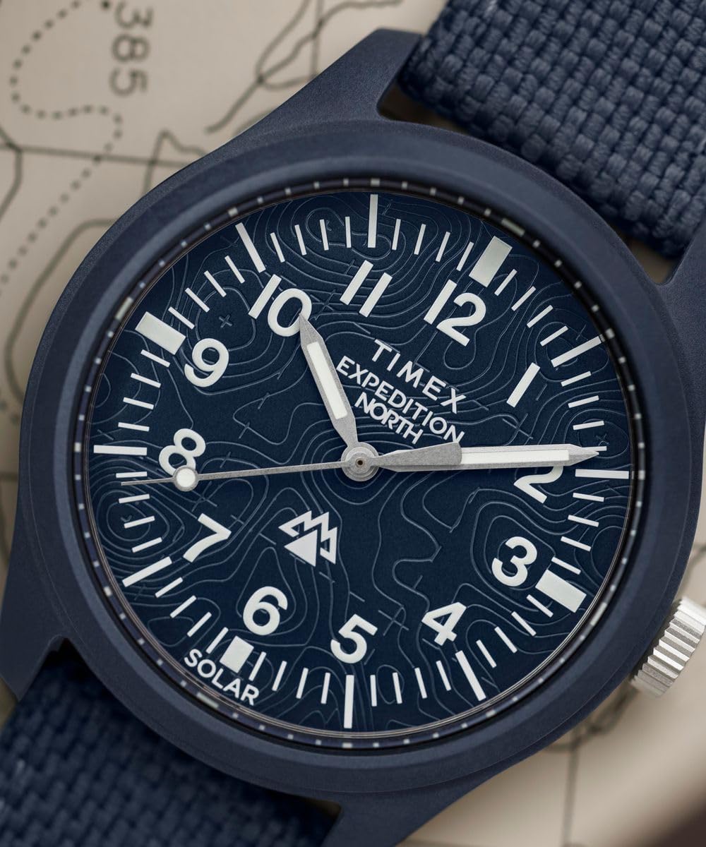 Timex Traprock Mens Watch with Blue Dial and Blue Strap TW2W71200