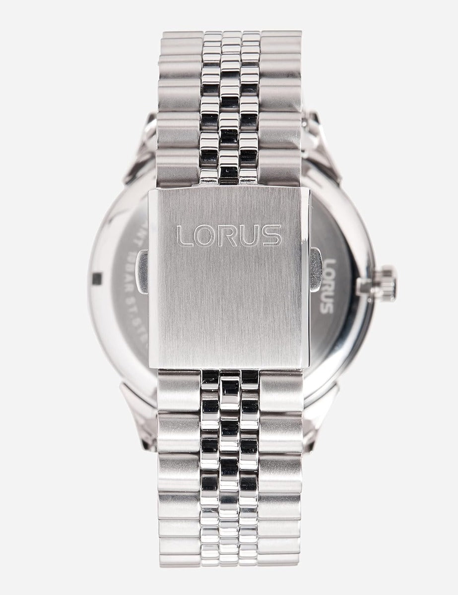 Lorus Mens Automatic Watch with Black Dial and Stainless Steel Bracelet RL471AX9