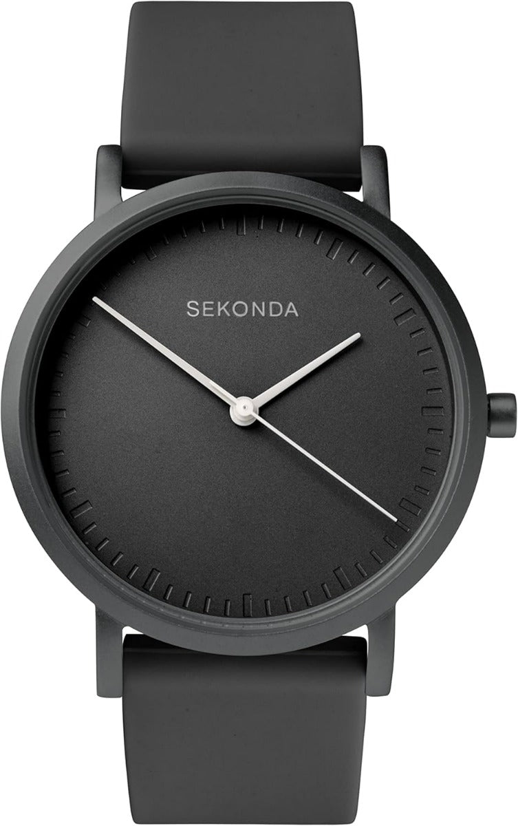 Gwylio Merched Sekonda Palette Deial Du a Strap Silicone 40389