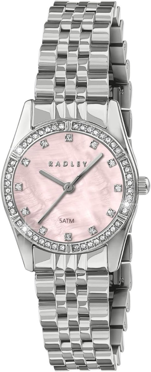 RADLEY Ladies Watch with Pink Dial and Silver Strap RY4669