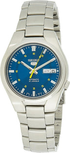 Seiko Men's Automatic Watch with Blue Dial and Stainless Steel Bracelet SNK615K1