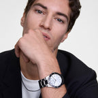 Daniel Wellington Mens Watch with Silver Dial and Silver Strap DW00100819
