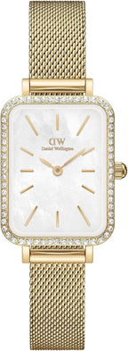 Daniel Wellington Ladies Watch with Mother of Pearl Dial and Gold Strap DW00100668