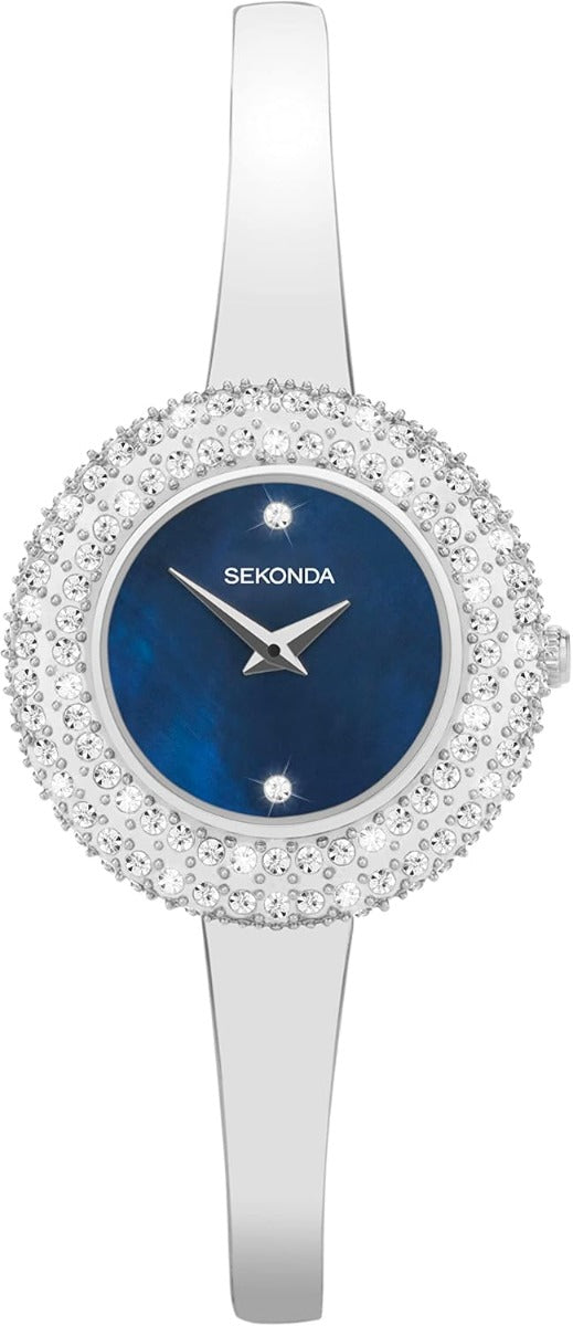 Sekonda Radiance Ladies Watch with Blue Dial and Silver Strap 40587