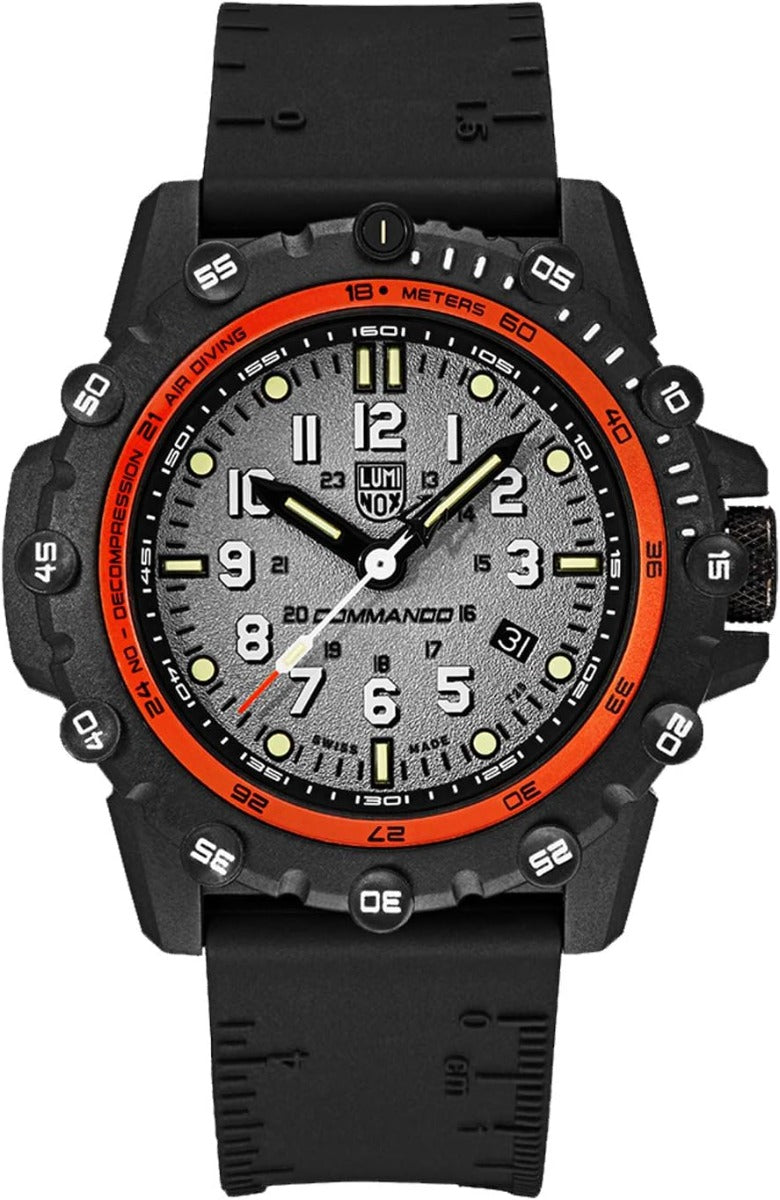 Luminox Commando Frogman Mens Watch with Grey Dial and Black Strap XS.3301