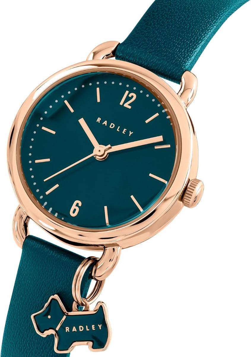 RADLEY Ladies Watch with Green Dial and Green Leather Strap RY21932A