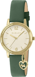 RADLEY Ladies Watch with Mother Of Pearl Dial and Green Leather Strap RY21918A