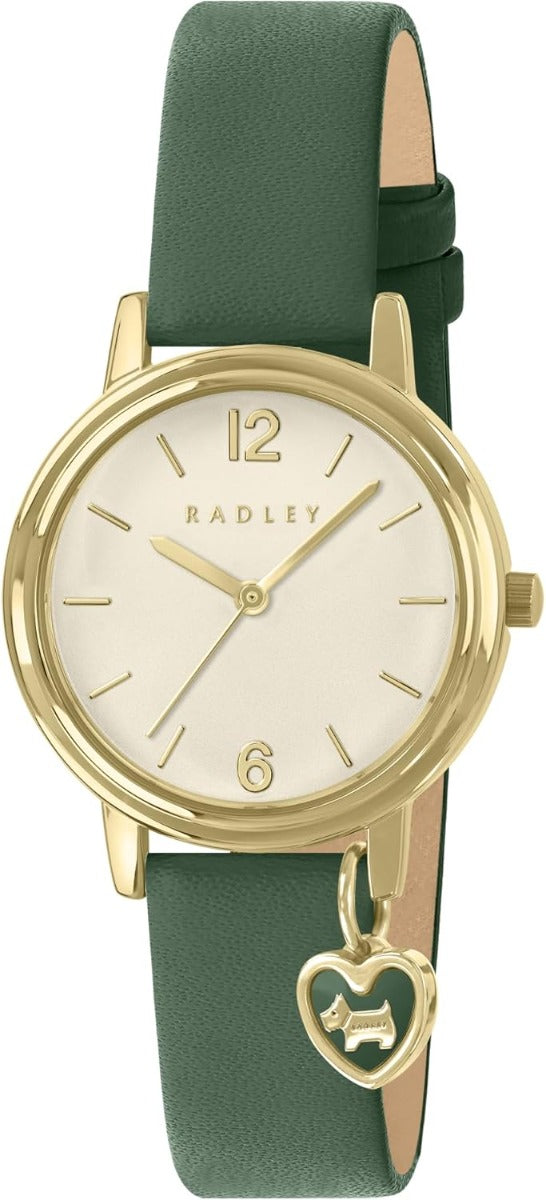 RADLEY Ladies Watch with Mother Of Pearl Dial and Green Leather Strap RY21918A