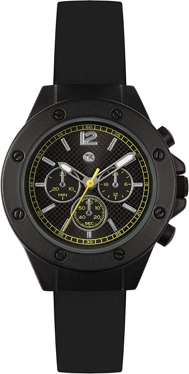 Tickers Boys Watch with Black Dial and Black Silicone Strap ATK1055