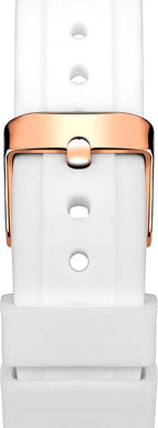 Sekonda Ladies Watch with White Silicone Strap and Rose Gold Dial 4663