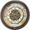Seiko Moldies in Motion Wall Clock with Brown Case QXM391N