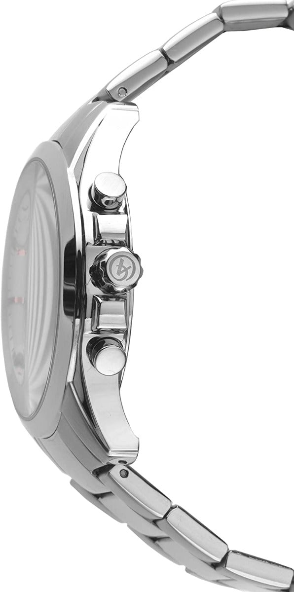 Accurist Mens Chronograph Watch with Silver Dial  Silver Bracelet 7204