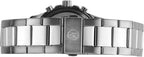 Accurist Mens Chronograph Watch with Silver Dial  Silver Bracelet 7204
