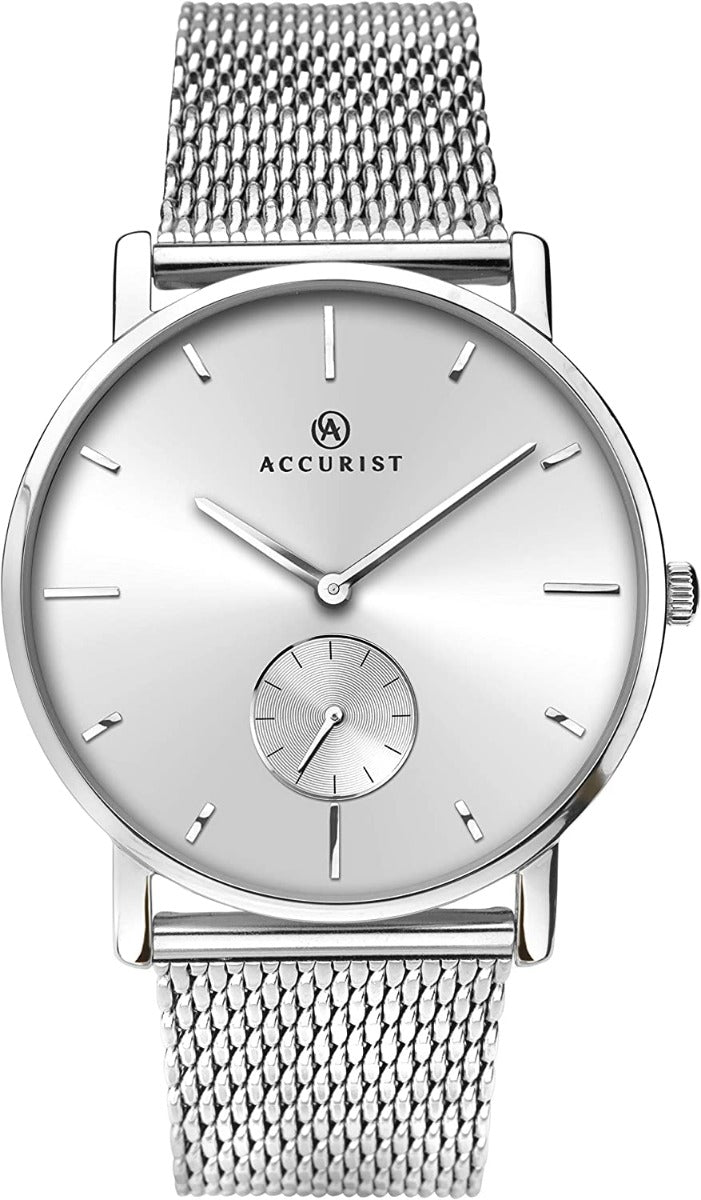 Accurist Men's Watch with Silver Dial and Milanese Strap 7215
