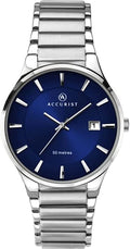 Accurist Mens Watch with Blue Sunray Dial and Stainless Steel Bracelet 7217
