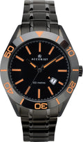Accurist Mens Watch With Black Dial and Black Strap 7224