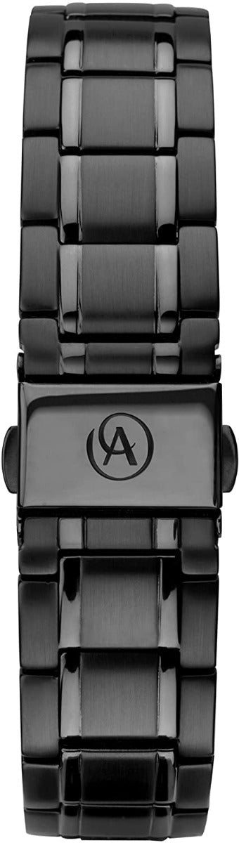 Accurist Mens Watch With Black Dial and Black Strap 7224