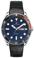 Accurist MensWatch With Blue Dial And Black Leather Strap 7225
