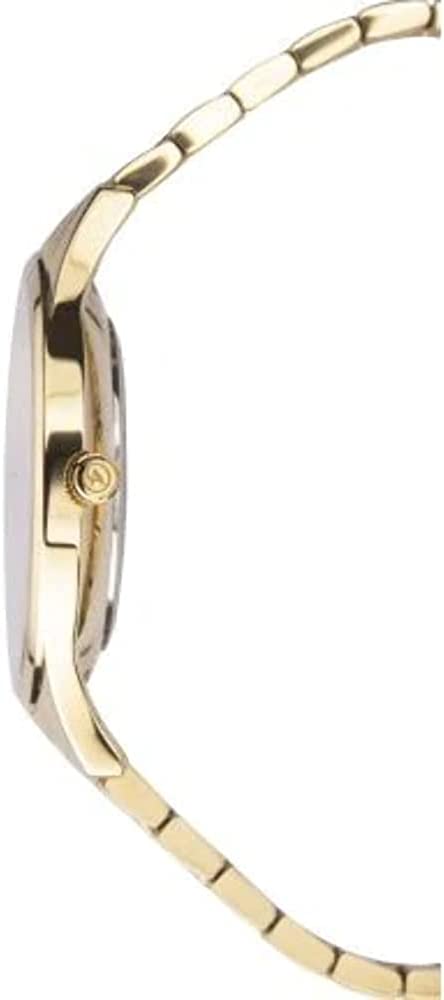 Accurist Signature Mens Watch with White Dial and Gold Plated Bracelet 7248
