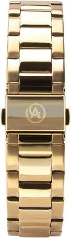 Accurist Men's Watch with Black Dial and Gold Bracelet 7289