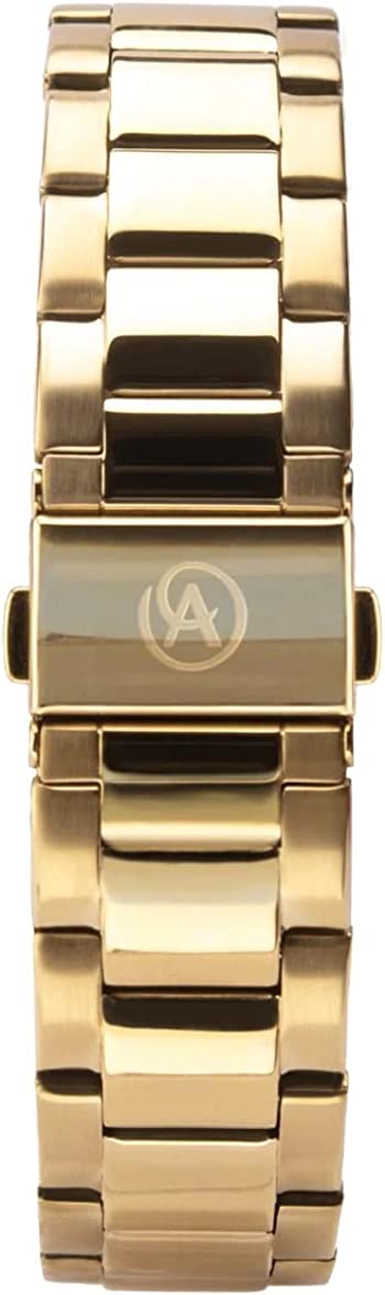 Accurist Men's Watch with Black Dial and Gold Bracelet 7289
