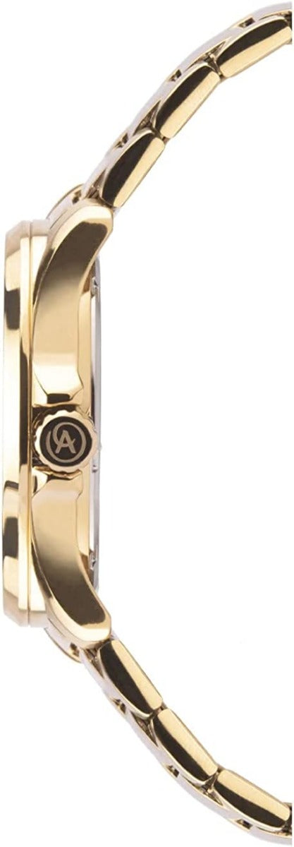Accurist Men's Watch with Black Dial and Gold Bracelet 7289