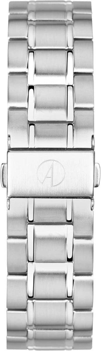 Accurist Mens Classic Watch with Black Dial and Silver Bracelet 73002