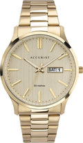 Accurist Men's Classic Watch with Gold Dial and Gold Bracelet 7303