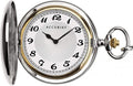Accurist Mens Silver Pocket Watch and Chain 7311