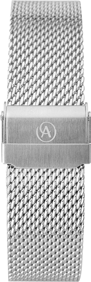 Accurist Mens Chronograph Watch with Grey Dial and Silver Milanese Strap 7315