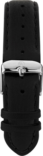 Accurist Mens Classic Watch with Grey Dial and Black Leather Strap 7333
